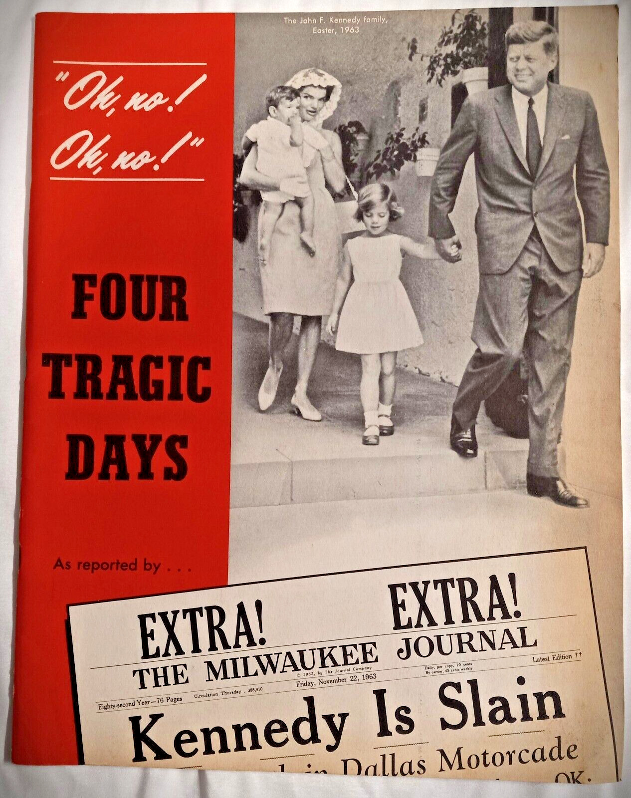 Milwaukee Journal Four Tragic Days John F Kennedy Newspaper Clippings Booklet