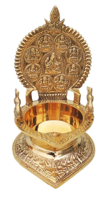 Brass Diya Kamakshi Deepak Diwali Dia Oil Lamp Home Decoration 5.2*4*7.1 inch Brass Diya Kamakshi Deepak Diwali Dia Oil Lamp Home Decoration 5.2*4*7.1 inch