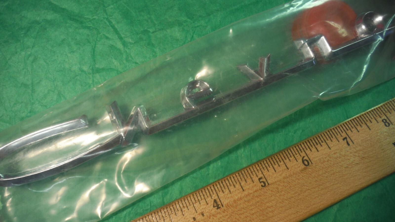 BL49 Chevrolet Fender Fin Emblem Vntge Script 1957 150/210 DANCHUCK REPRODUCTION BL49 Chevrolet Fender Fin Emblem Vntge Script 1957 150/210 DANCHUCK REPRODUCTION