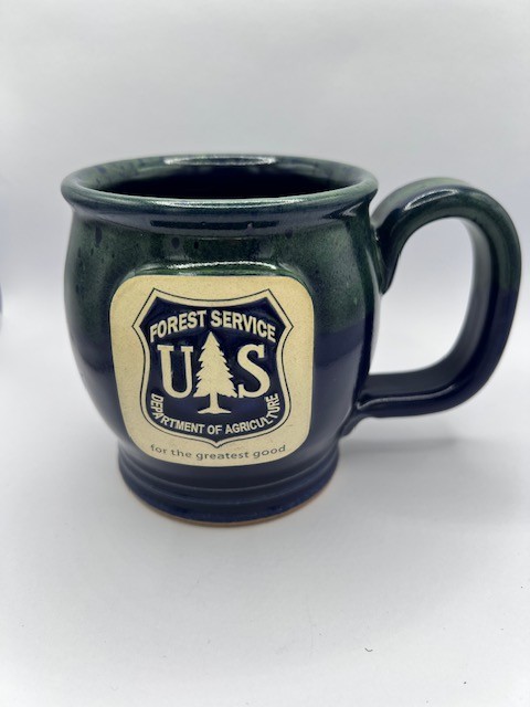 US Forest Service Sunset Hill Stoneware Mug Handcrafted USA NEW Unused