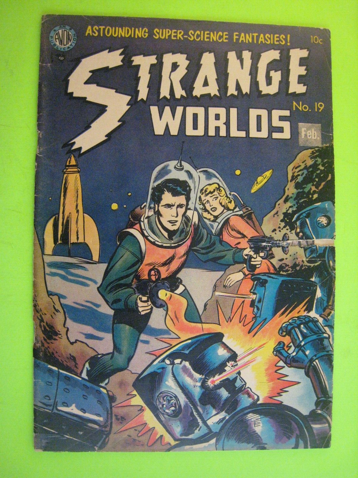 ' STRANGE WORLDS ' # 19...' ROBOTMEN OF THE LOST PLANET '   AVON