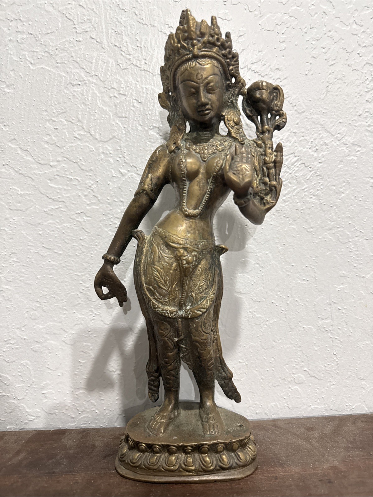 Brass or Bronze Hindu Goddess Tara Parvati 12” Statue Not A Cheap Replica Brass or Bronze Hindu Goddess Tara Parvati 12” Statue Not A Cheap Replica