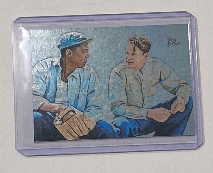 Andy & Red Platinum Plated Artist Signed “Shawshank Redemption” Trading Card 1/1