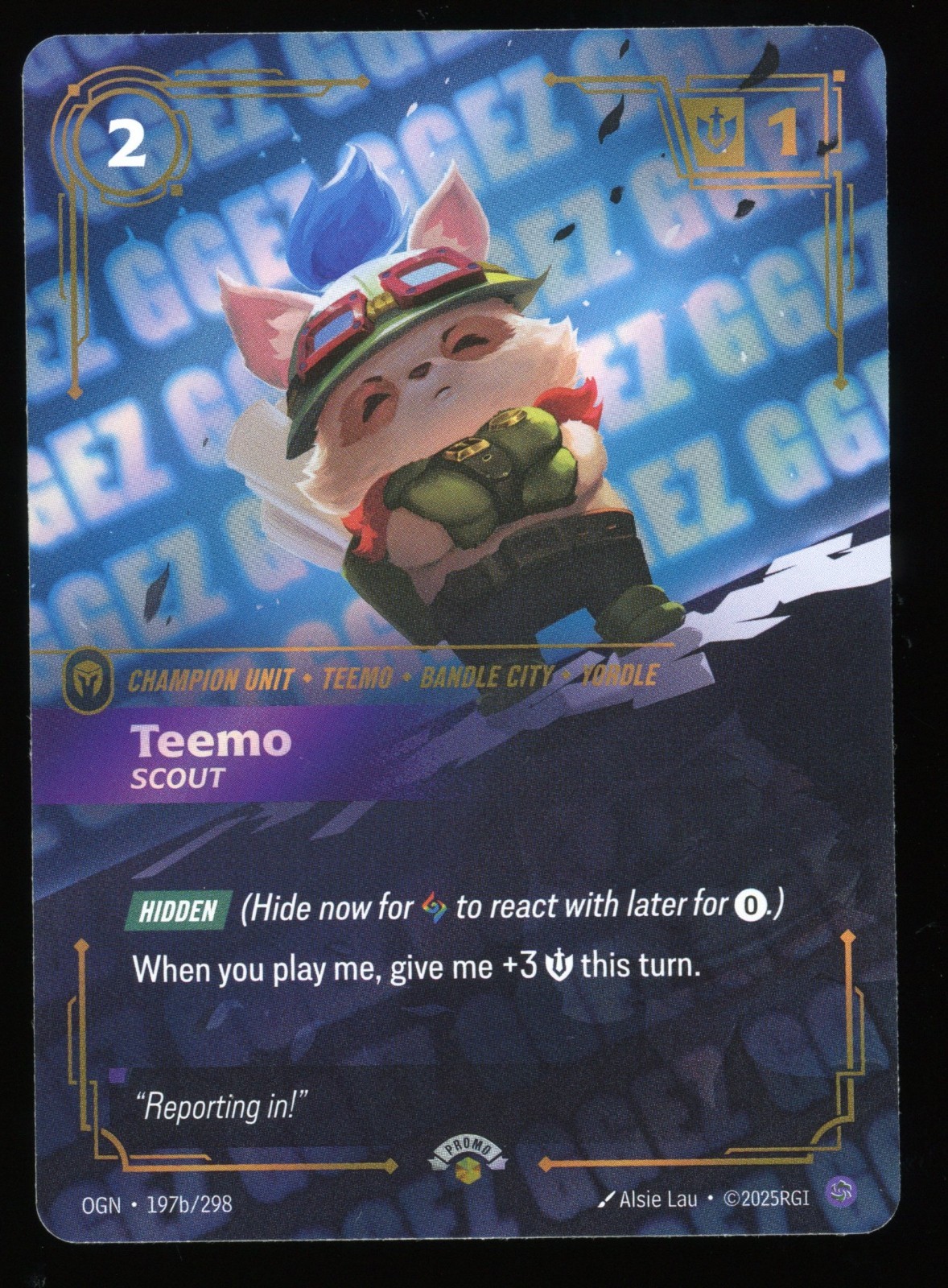 2025 RIFTBOUND LEAGUE OF LEGENDS ORIGINS NEXUS NIGHT 197B GGEZ TEEMO 2025 RIFTBOUND LEAGUE OF LEGENDS ORIGINS NEXUS NIGHT 197B GGEZ TEEMO