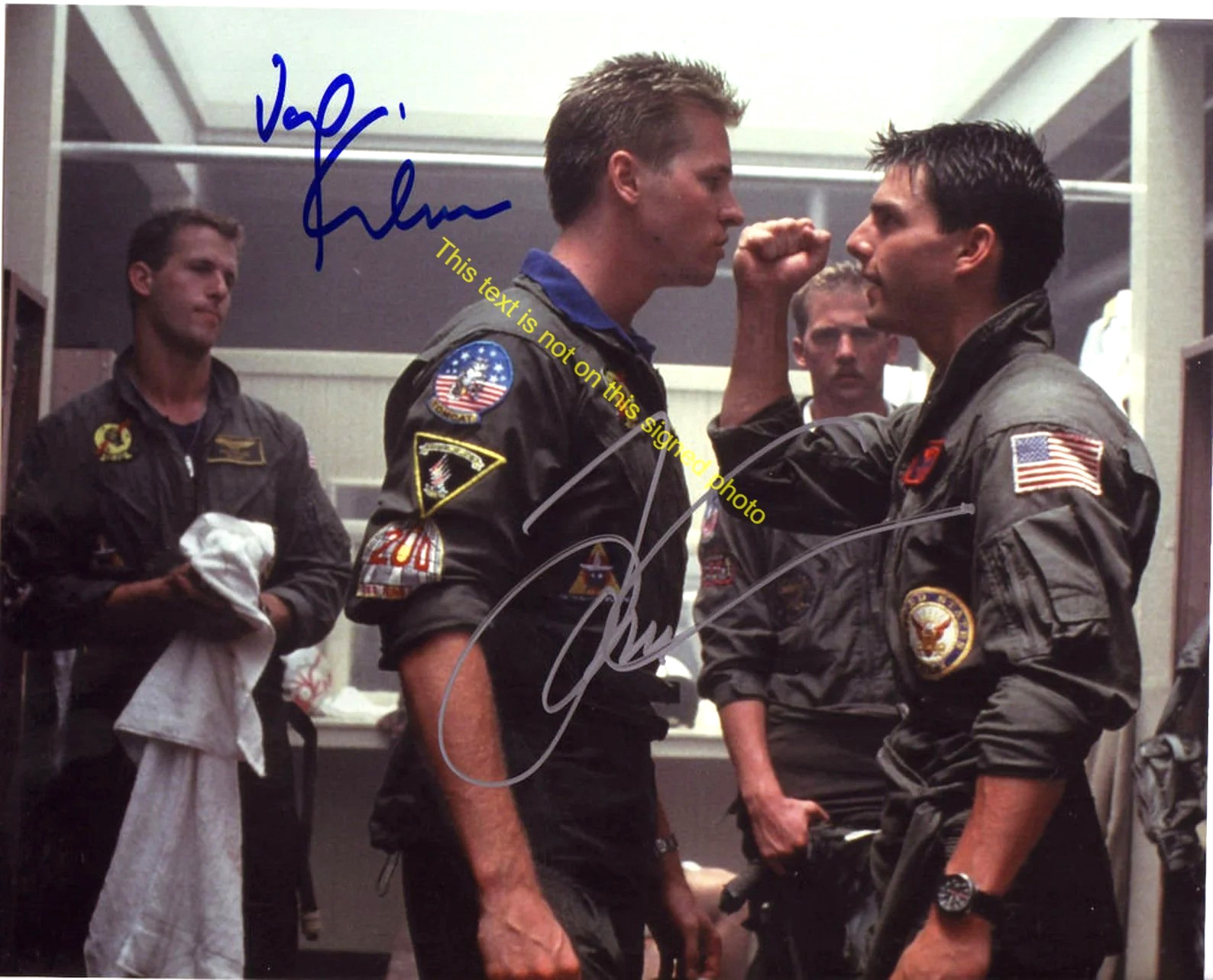 Tom Cruise Val Kilmer Top Gun Maverick Iceman Signed Autograph 8x10 Photo HD101 Tom Cruise Val Kilmer Top Gun Maverick Iceman Signed Autograph 8x10 Photo HD101