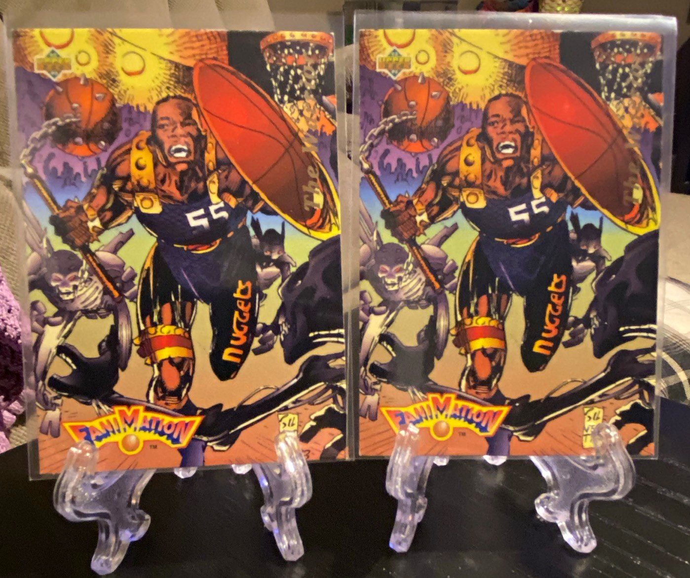1993 Upper Deck NBA Fanimation Dikembe Mutombo The Warrior #509 Lot of 2 1993 Upper Deck NBA Fanimation Dikembe Mutombo The Warrior #509 Lot of 2