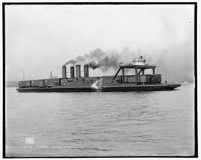 Photo:Detroit Ferry Boat Transfer Steamer Detroit Railroad Ferry c1905 Photo:Detroit Ferry Boat Transfer Steamer Detroit Railroad Ferry c1905