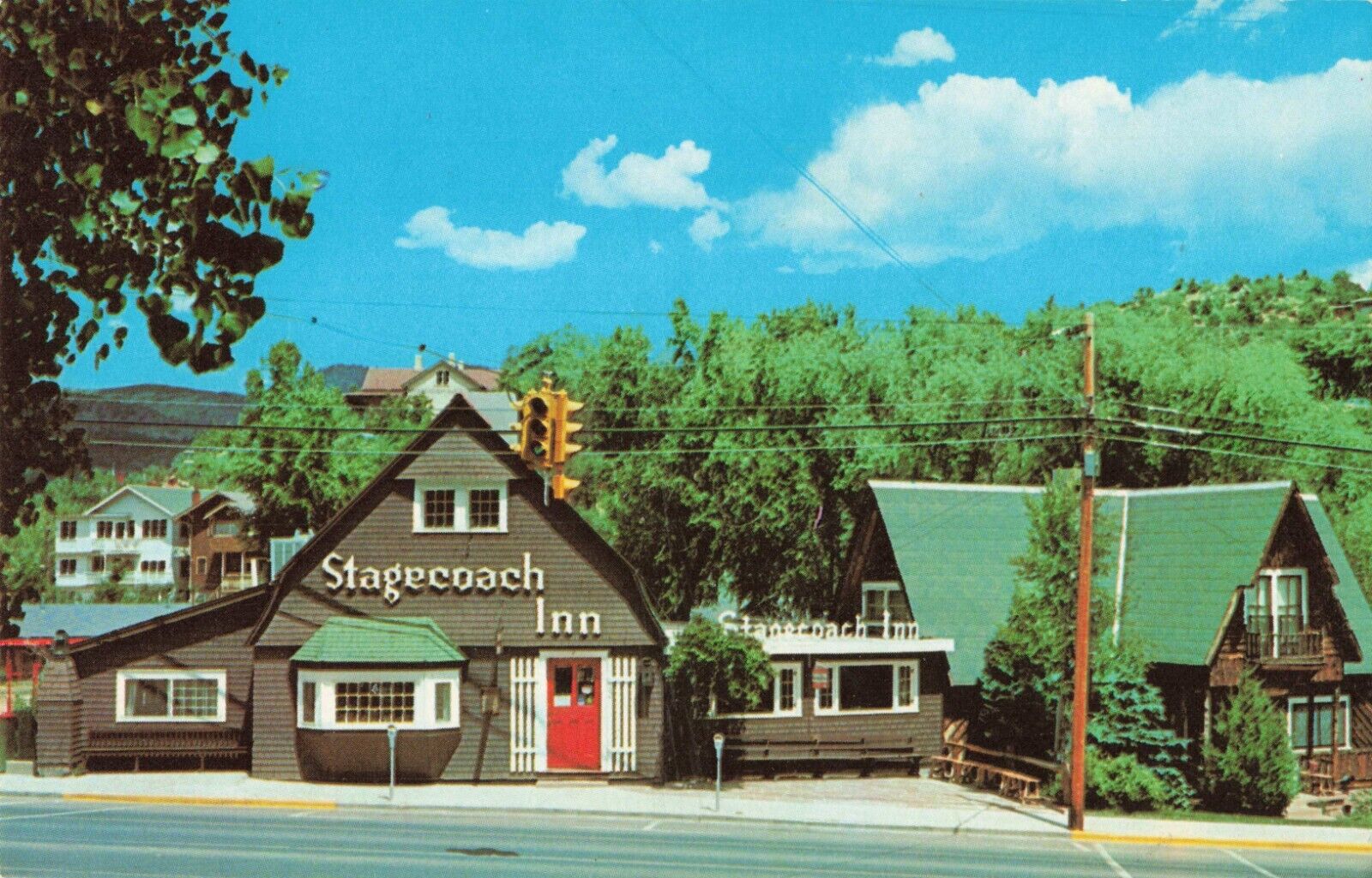 Manitou Springs CO Colorado, Stagecoach Inn & Restaurant, Vintage Postcard