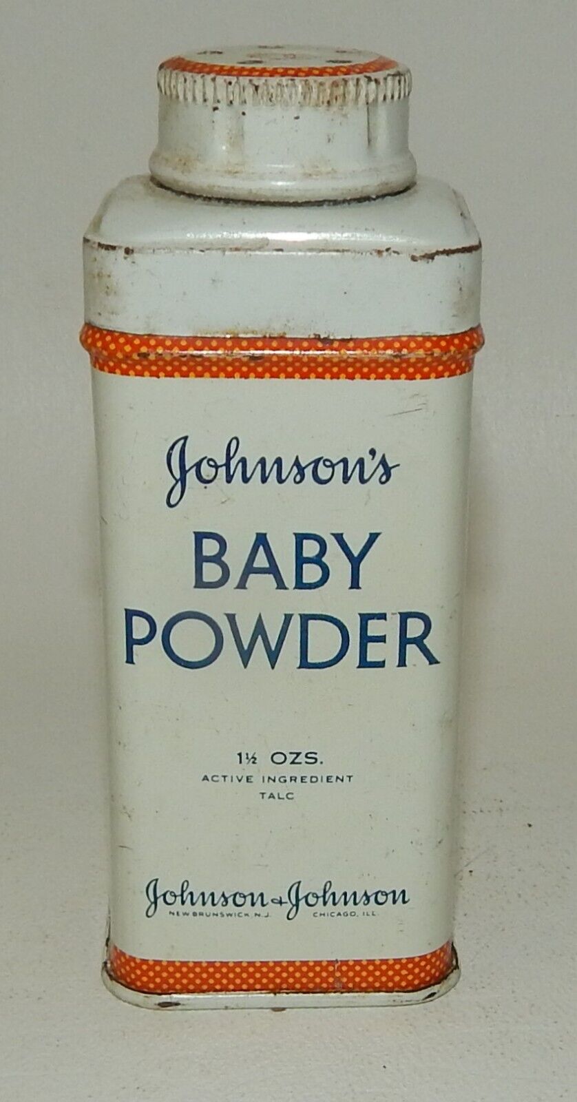 Vintage Johnson\'s Baby Powder Metal Tin