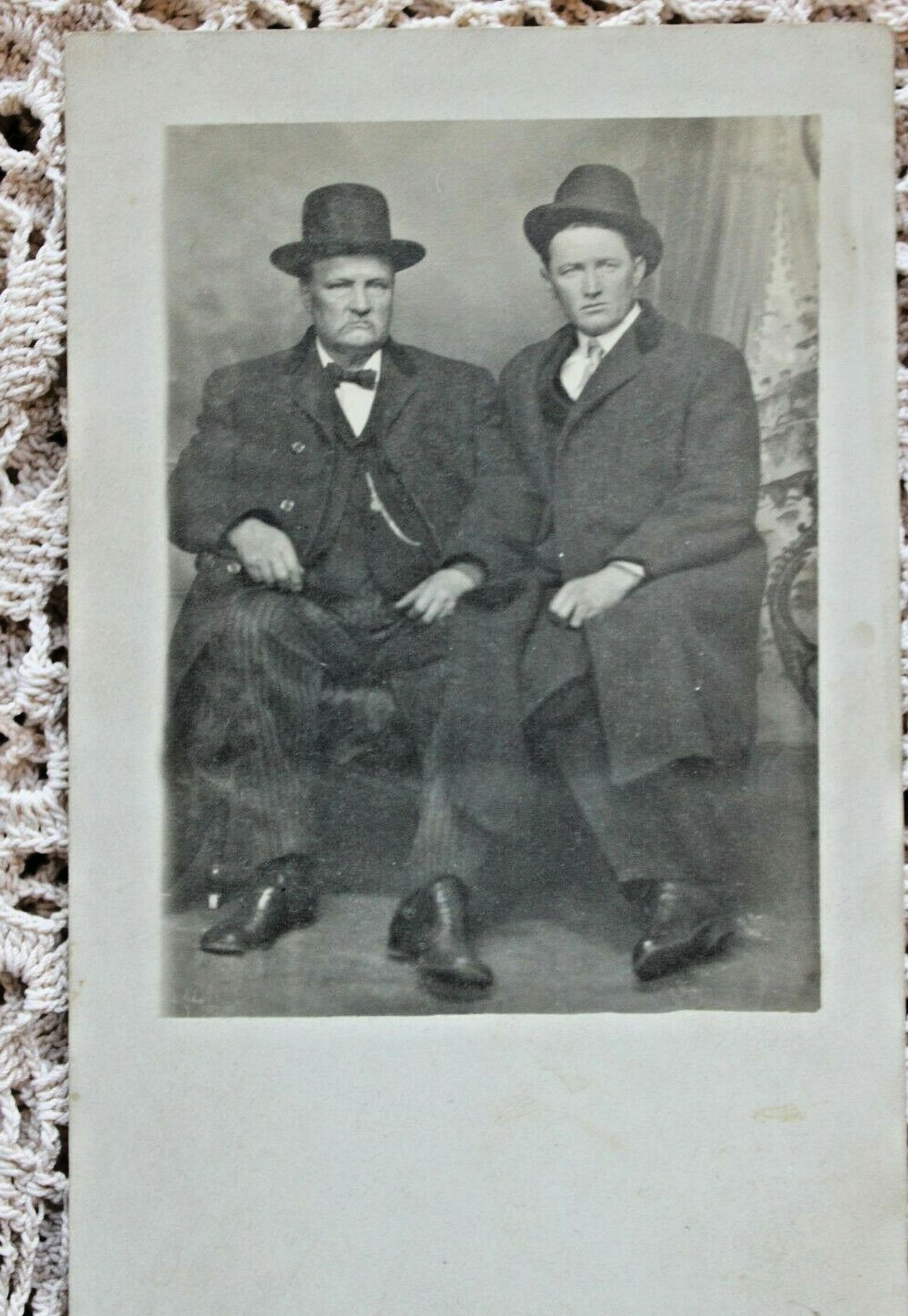 Antique Early 1900's Photo / Photograph Men in Hats Antique Early 1900's Photo / Photograph Men in Hats