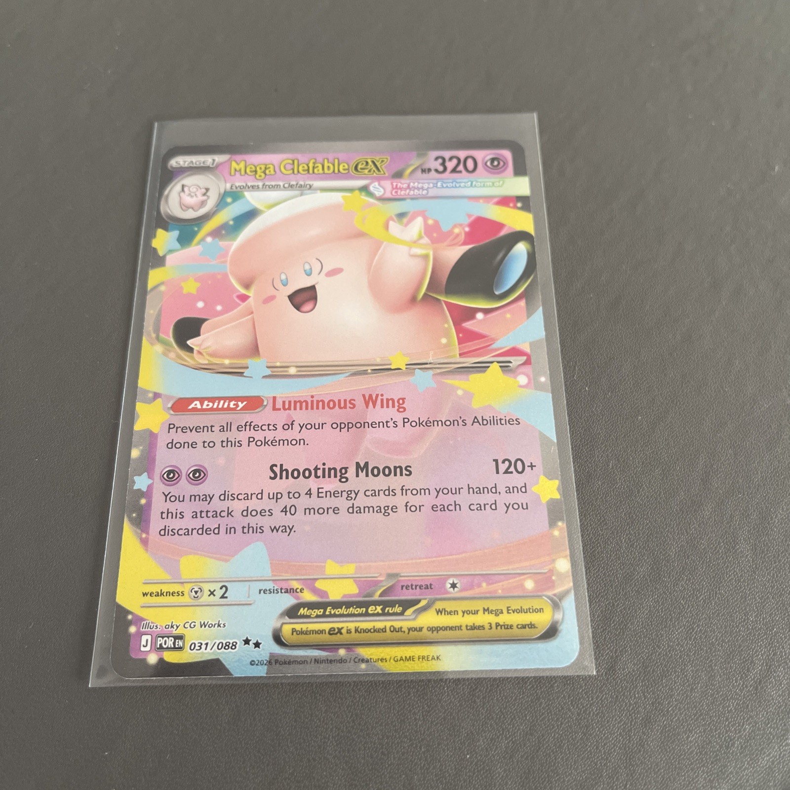 Pokémon TVG Perfect Order Mega Clefable EX 31/88 Pokémon TVG Perfect Order Mega Clefable EX 31/88