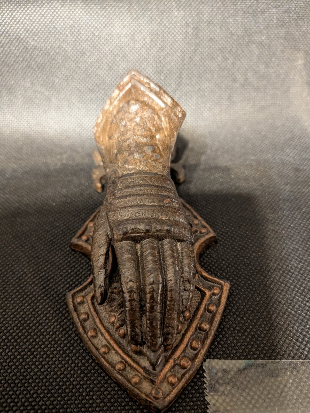 Vintage Cast Iron Letter Receipt Clip Medieval Knight Gauntlet Hand Victorian Vintage Cast Iron Letter Receipt Clip Medieval Knight Gauntlet Hand Victorian