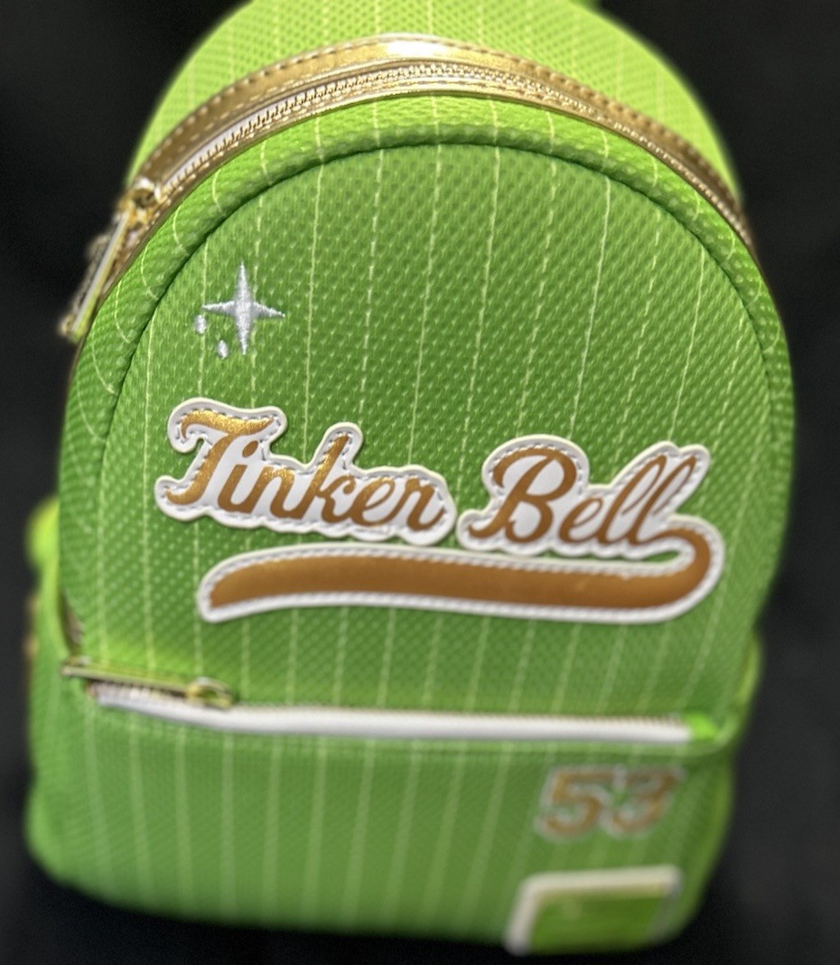 Loungefly Disney Jersey Tinker Bell Mini Backpack - NWT RETIRED Loungefly Disney Jersey Tinker Bell Mini Backpack - NWT RETIRED