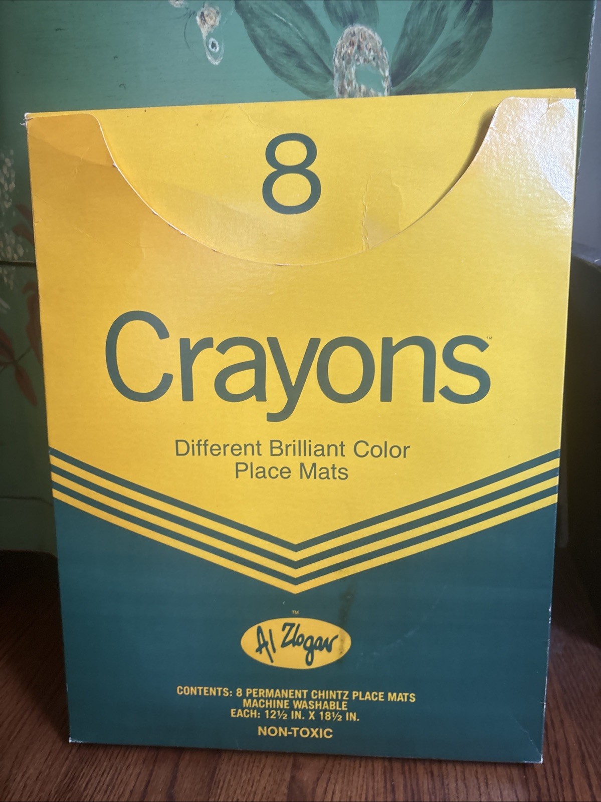 Rare Al Zlogar Neiman Marcus Crayons Cotton Placemats Vintage 1979 Pop Art Box Rare Al Zlogar Neiman Marcus Crayons Cotton Placemats Vintage 1979 Pop Art Box