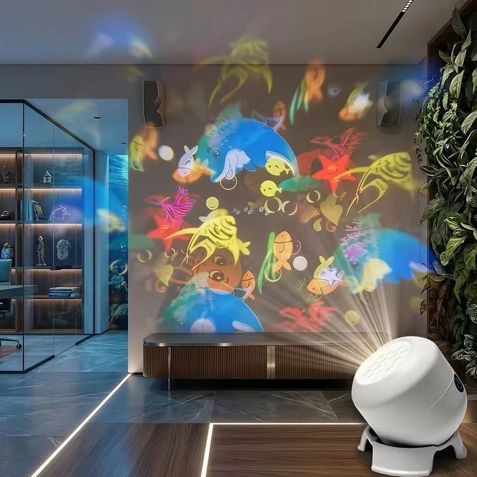 USB Powered 360° Rotating Dynamic Ambient Light LED Ocean Projector Night Light USB Powered 360° Rotating Dynamic Ambient Light LED Ocean Projector Night Light