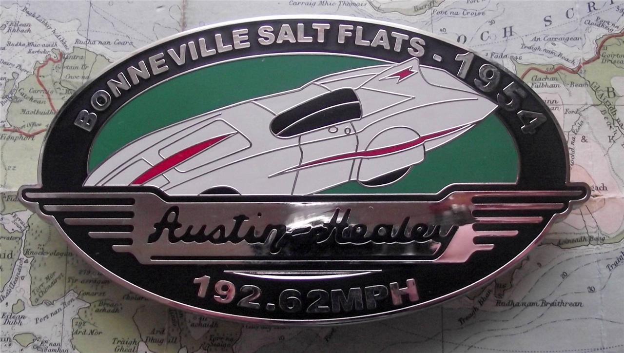Quality Never Fitted Heavy Chrome Car Mascot Badge : 1954 Bonneville Salt Flats