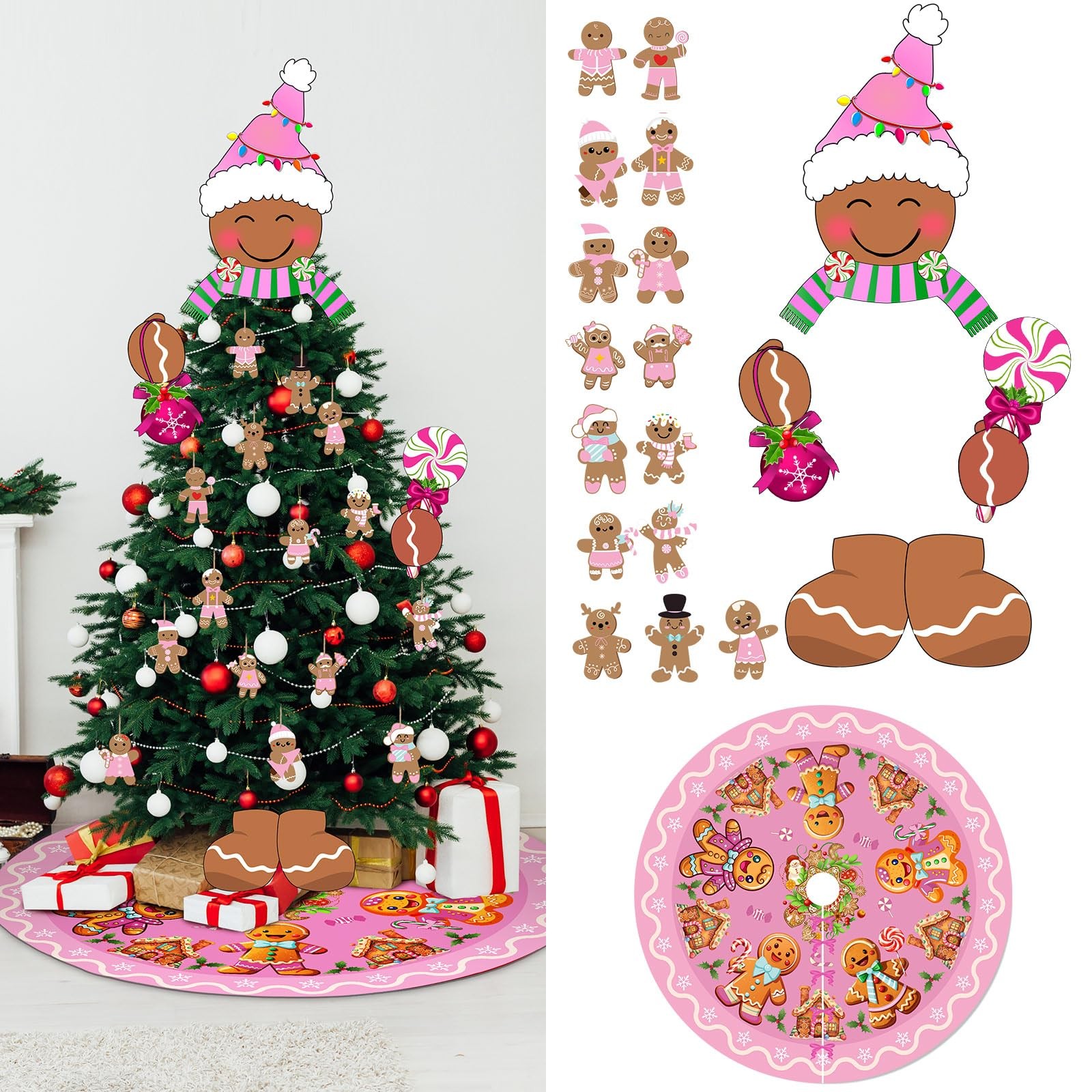 32 Pcs Gingerbread Man Christmas Decoration Gingerbread Man Christmas Tree To... 32 Pcs Gingerbread Man Christmas Decoration Gingerbread Man Christmas Tree To...