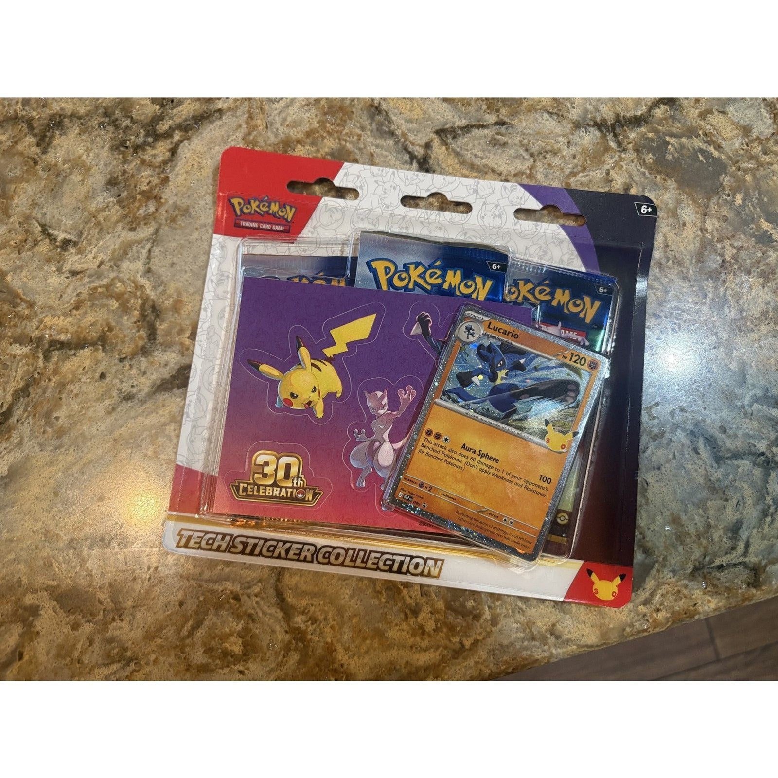 Pokémon TCG 30th Celebration Tech Sticker Collection Sealed Box w/ Lucario Pokémon TCG 30th Celebration Tech Sticker Collection Sealed Box w/ Lucario