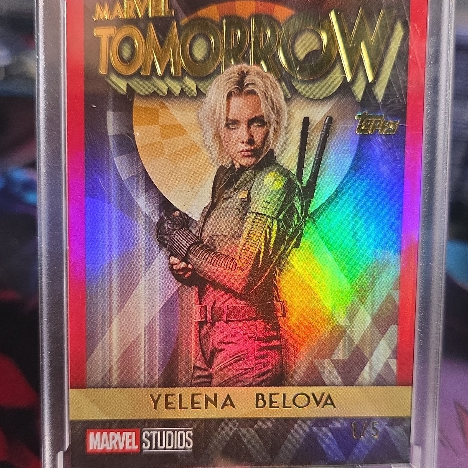 Topps 2025 Marvel Tomorrow MT-9 Yelena Belova Thunderbolts* Serial # 1/5 Topps 2025 Marvel Tomorrow MT-9 Yelena Belova Thunderbolts* Serial # 1/5