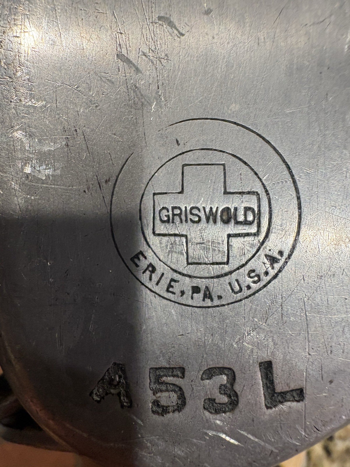 Griswold A53 Aluminum Omelette Hinged Pan Wood Handles A53R A53L Griswold A53 Aluminum Omelette Hinged Pan Wood Handles A53R A53L