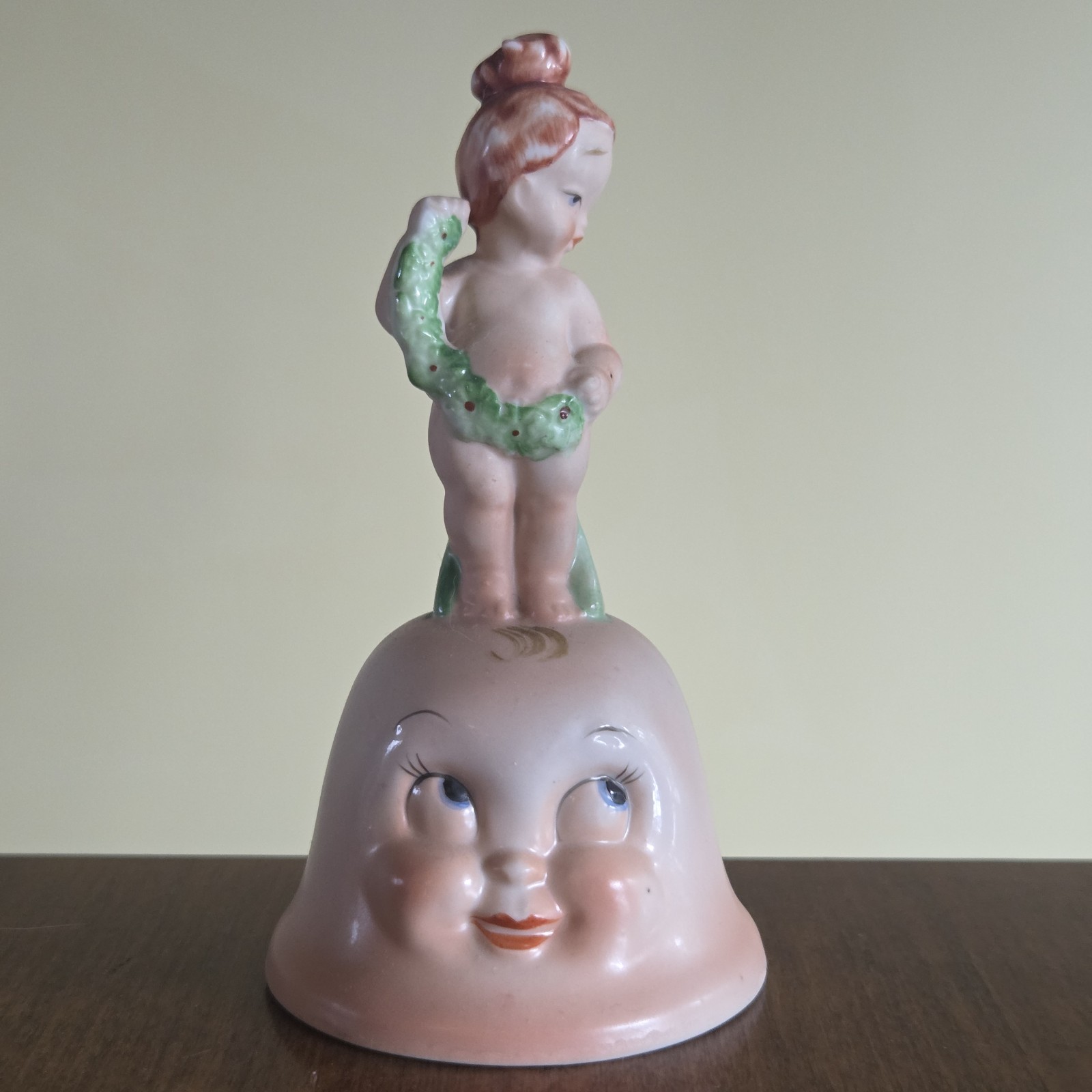 Vintage 1950 Lenwile China Ardalt "Little Miss Modesty" Bell 5.75"
