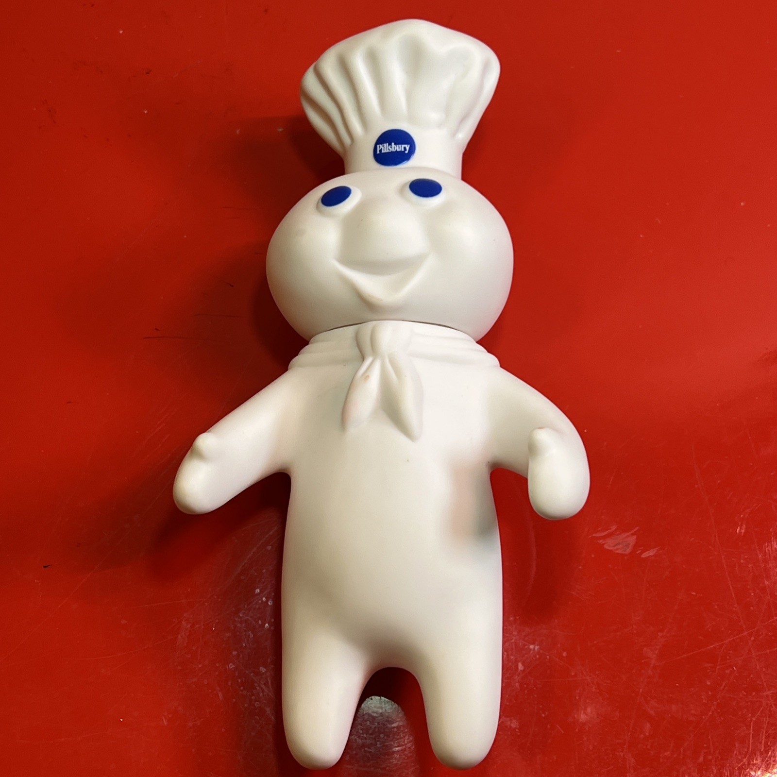 Vintage 1971 Pillsbury Doughboy Rubber Vinyl Figure Swivel Head Doll 7" Vintage 1971 Pillsbury Doughboy Rubber Vinyl Figure Swivel Head Doll 7"