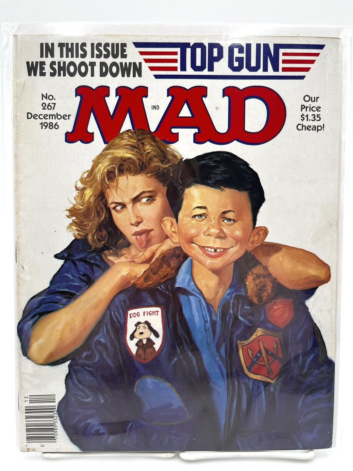 Mad Magazine 267 December 1986 Top Gun Movie Tom Cruise Collector Mag