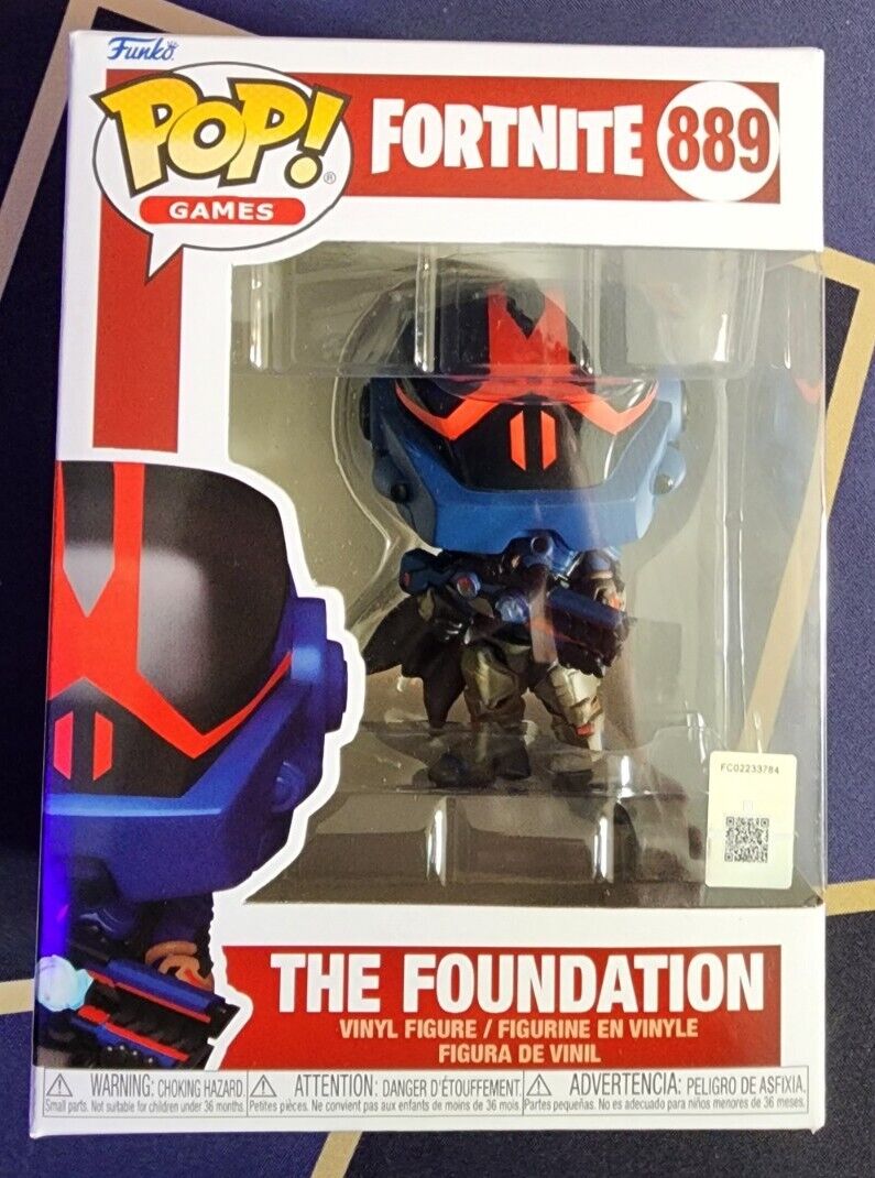 Funko Pop Games: Fortnite - The Foundation #889 Free Pop Protector - The Rock
