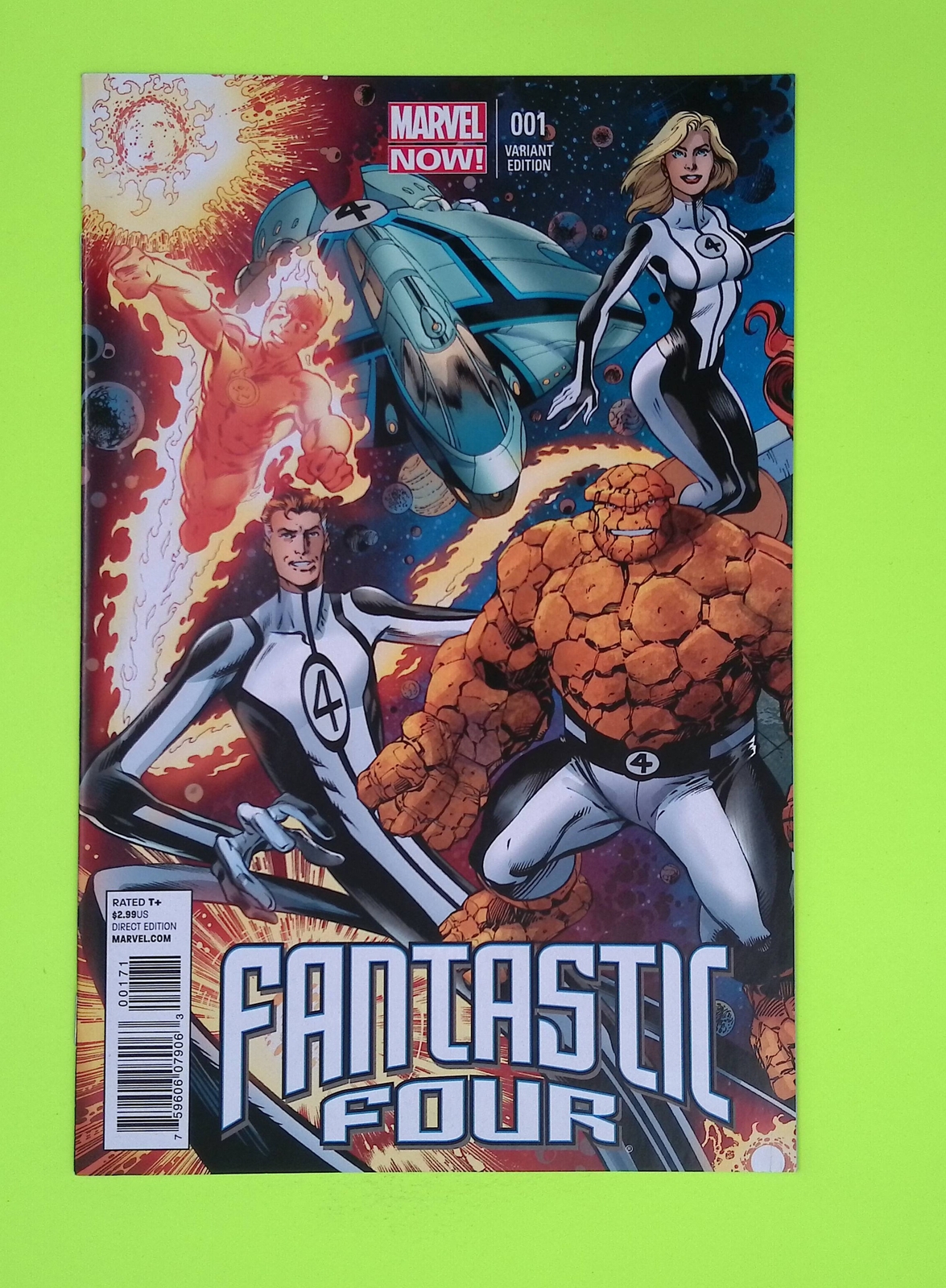 Fantastic Four #1e Vol. 4 2013 Marvel Comics Variant 8.0 Comic Book G15-108 Fantastic Four #1e Vol. 4 2013 Marvel Comics Variant 8.0 Comic Book G15-108