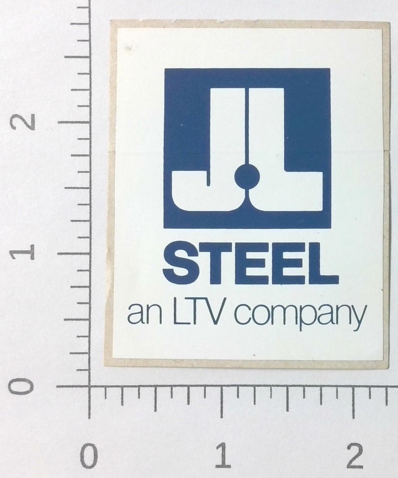 Vintage JL LTV Steel Cleveland Ohio Advertising Sticker Decal Vintage JL LTV Steel Cleveland Ohio Advertising Sticker Decal