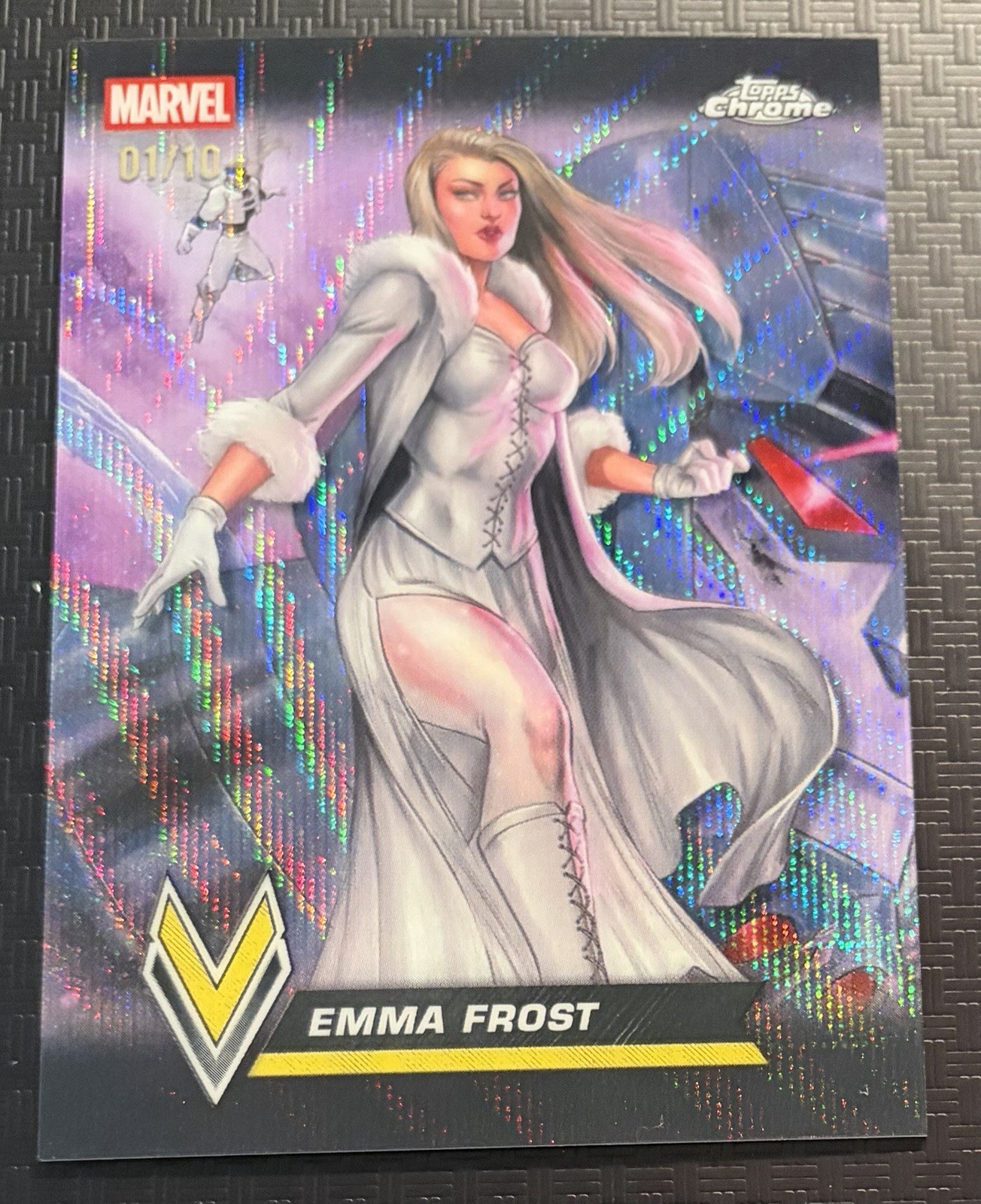 2026 Topps Chrome Marvel Emma Frost Varied Visage Black Wave 1/10 2026 Topps Chrome Marvel Emma Frost Varied Visage Black Wave 1/10