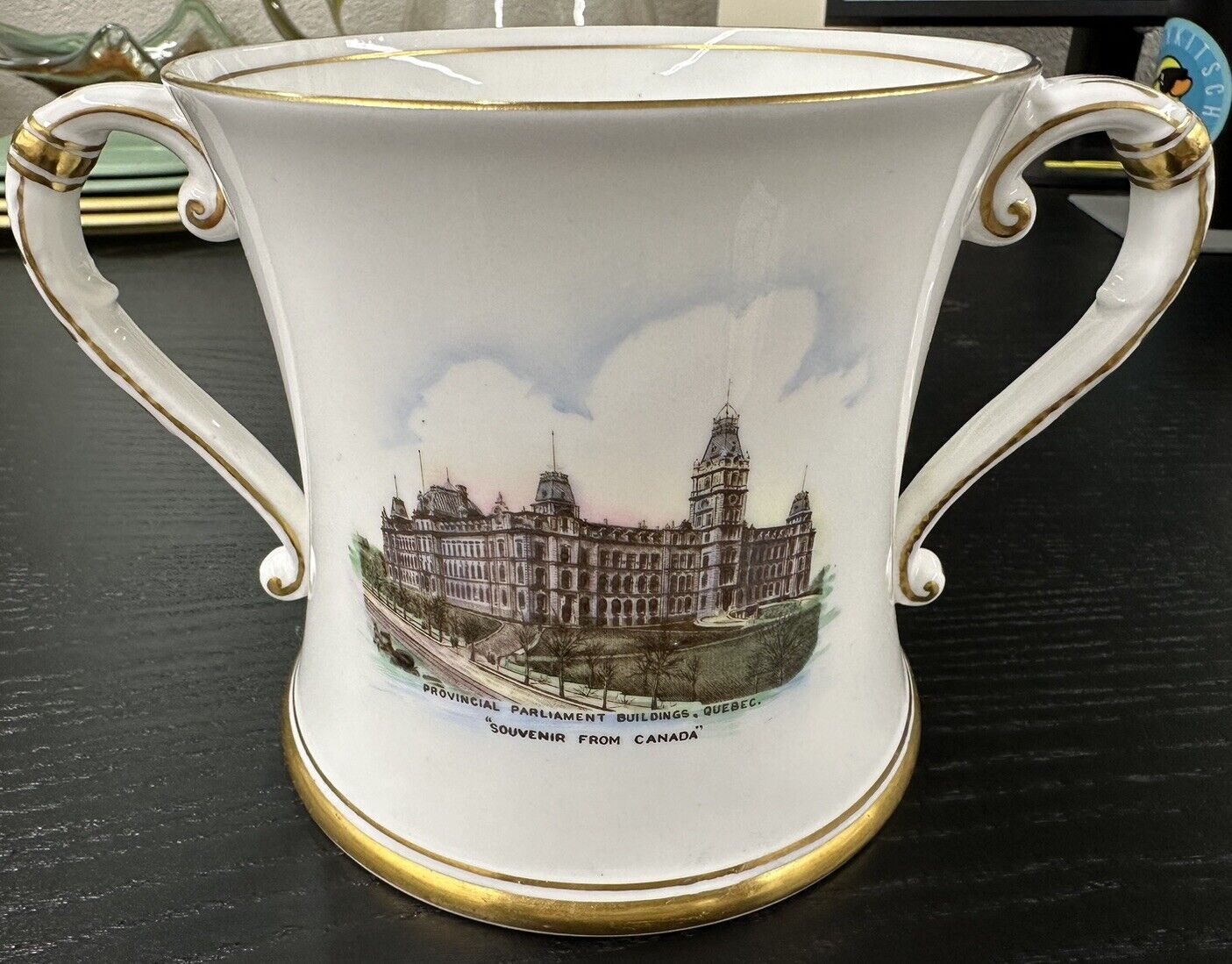 Vintage Shelley England Loving Cup Niagara Falls Canada Souvenir