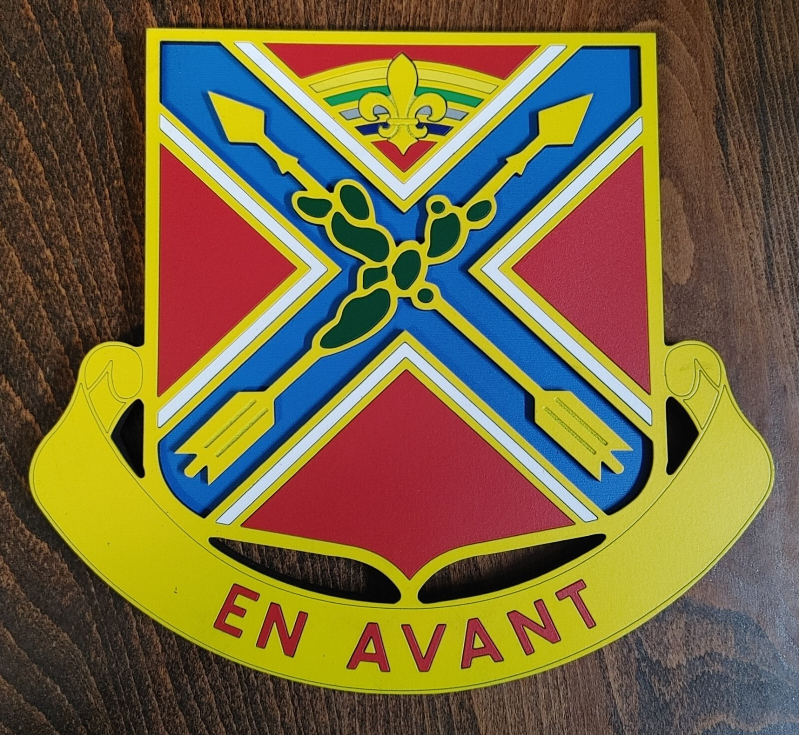 8" US Army 151st Field Artillery Regiment DUI Plaque Minneosta ARNG