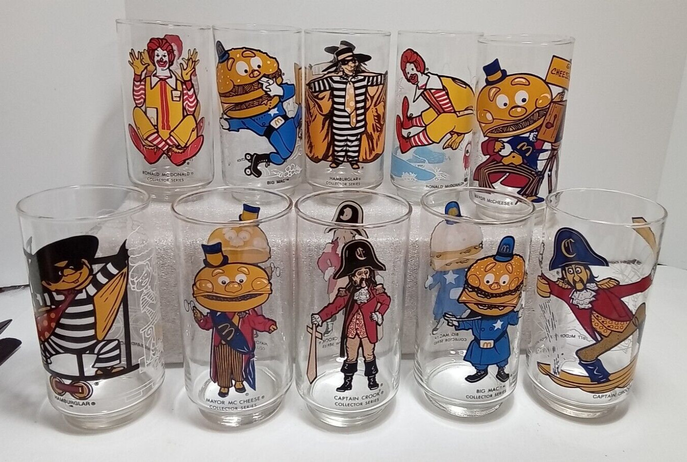 12 Unique Vintage 1977 McDonald's Character Collector Series ALL DIFFERENT