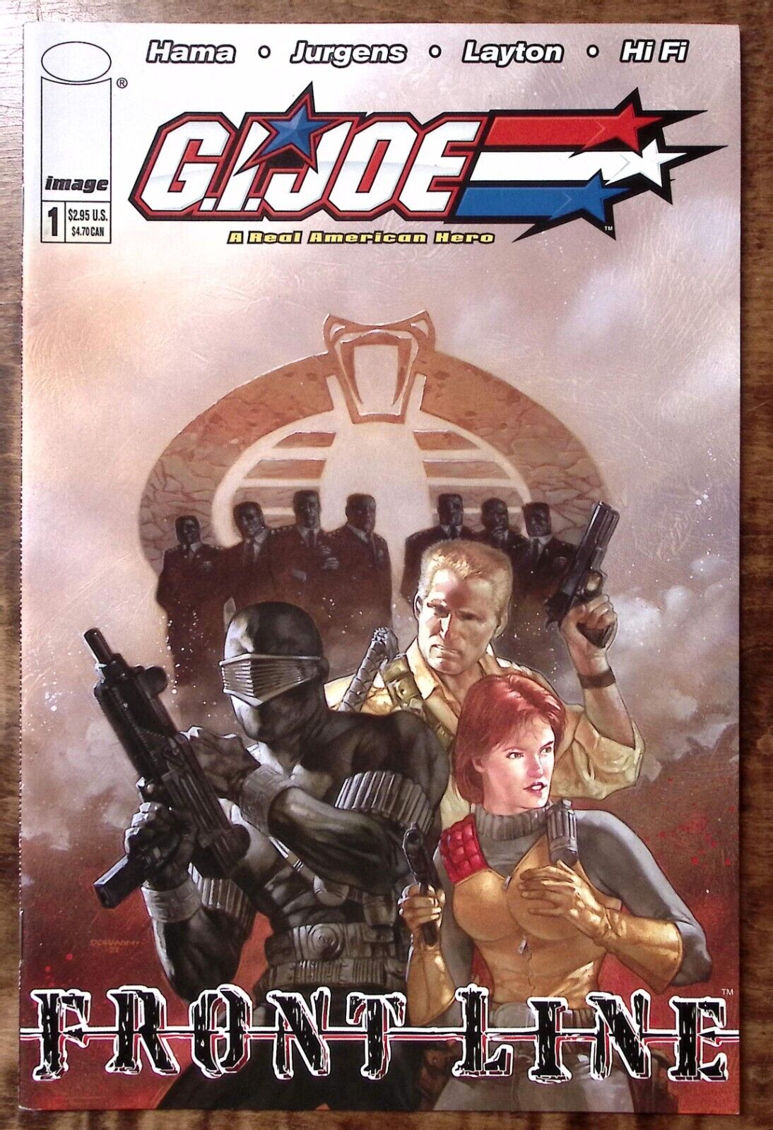 2002 G.I. JOE A REAL AMERICAN HERO ISSUE #1  FRONT LINE IMAGE COMICS  EXC Z4433