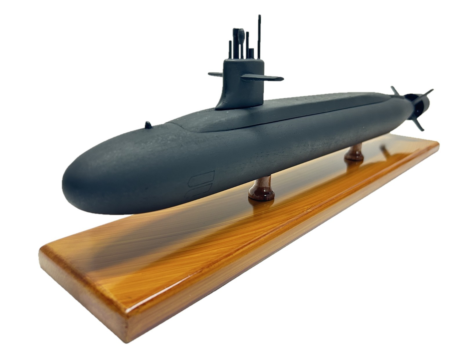 USS Columbia Class SSBN-826 Navy Submarine Mahogany Wood Wooden Sub Model