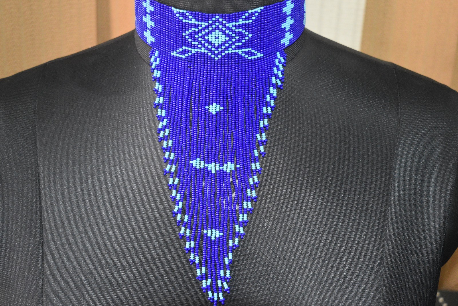 Handmade Boho Beaded Necklace Multi Strand Southwestern Native-Style Jewelry Handmade Boho Beaded Necklace Multi Strand Southwestern Native-Style Jewelry