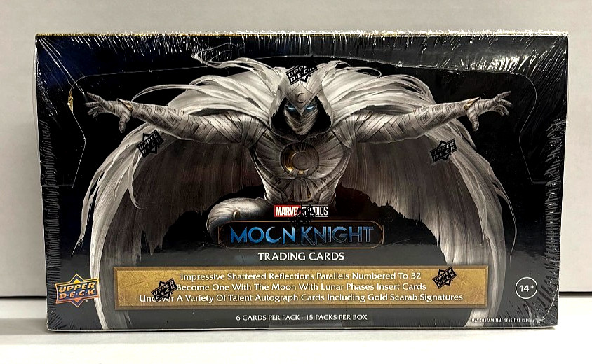 2023 Upper Deck Marvel Studios Moon Knight Factory Sealed Hobby Box 2023 Upper Deck Marvel Studios Moon Knight Factory Sealed Hobby Box