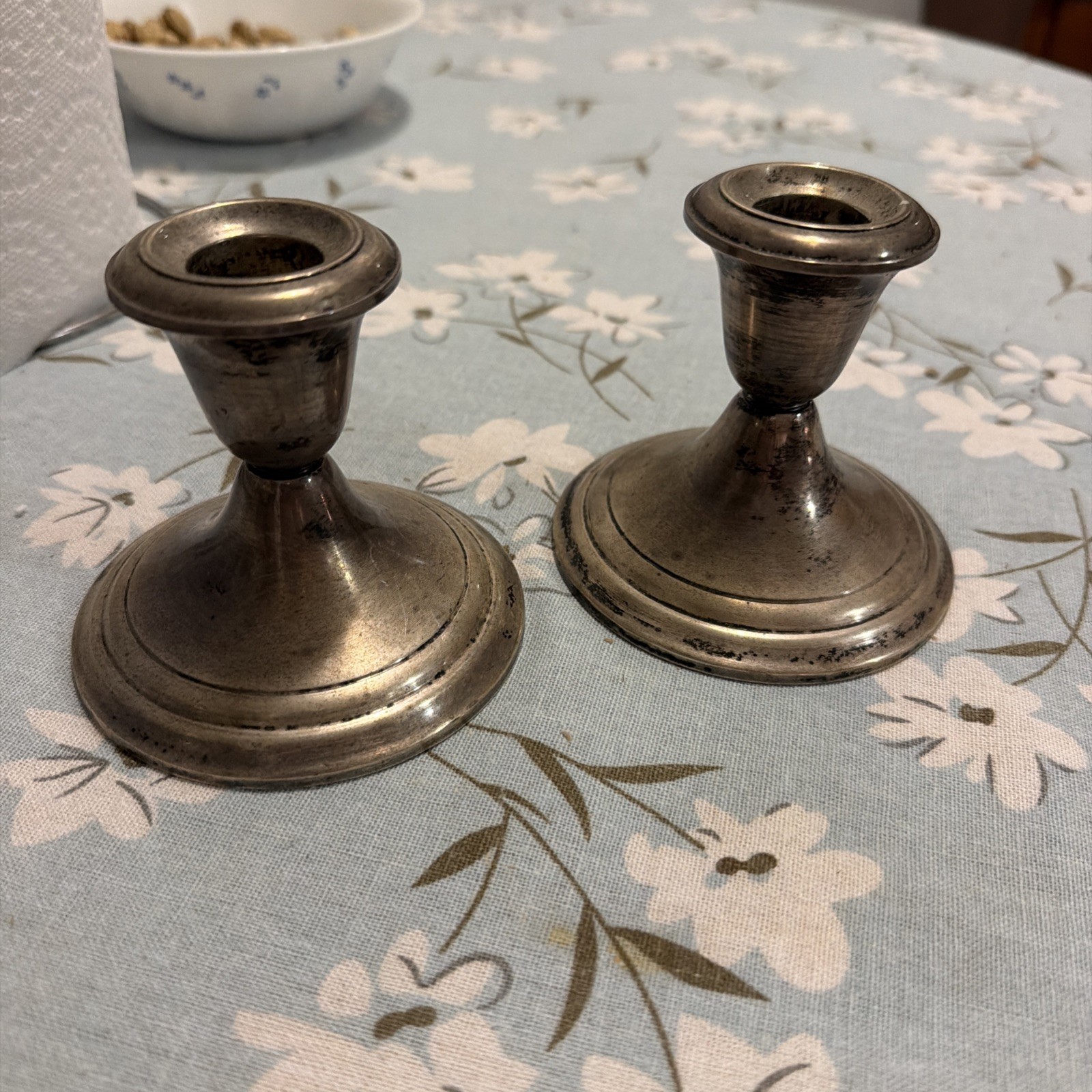 Gorham 661 Sterling 925 Silver Weighted Candlestick Set 3.75’’x3.5’’ 22 Ounces