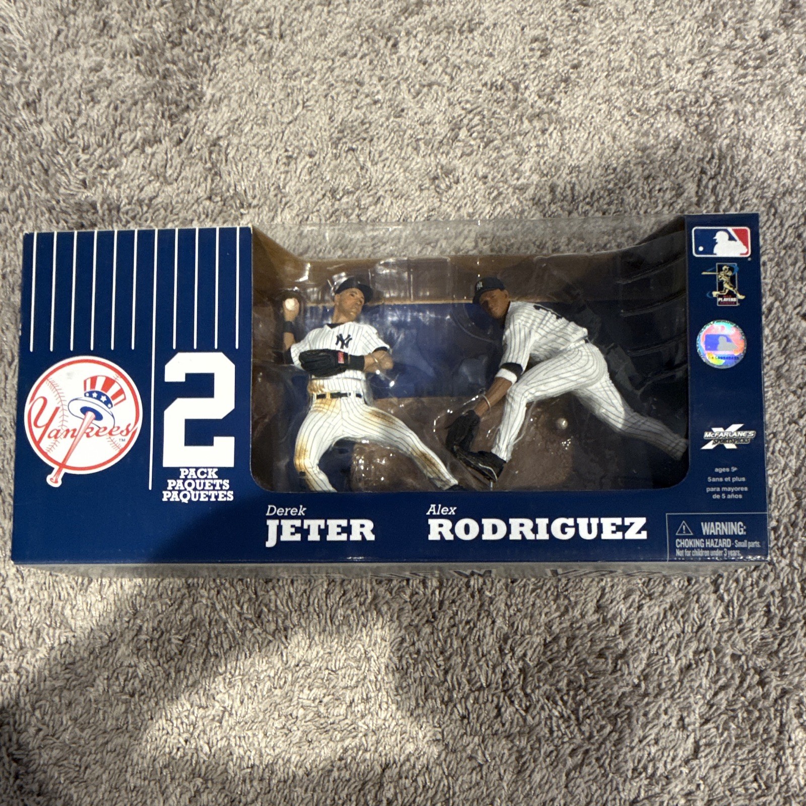McFarlane Toys MLB New York Yankees Derek Jeter Alex Rodriguez 2-Pack Figures McFarlane Toys MLB New York Yankees Derek Jeter Alex Rodriguez 2-Pack Figures