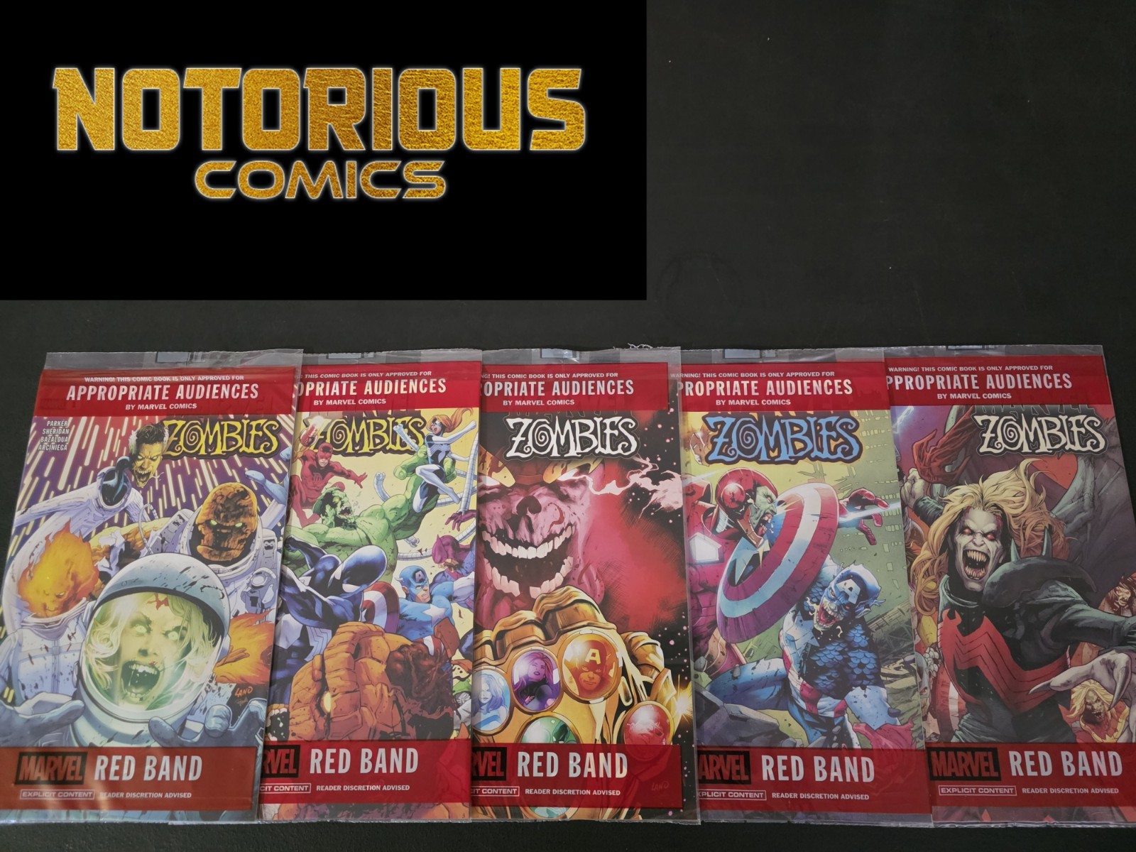 Marvel Zombies Red Band 1-5 Complete Comic Lot Run Set Collection Marvel Zombies Red Band 1-5 Complete Comic Lot Run Set Collection