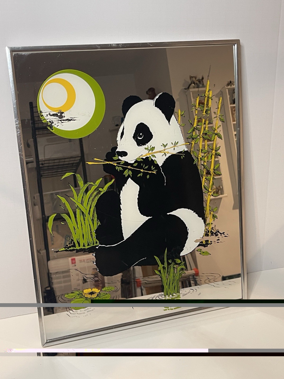 Vintage 1970's PANDA BEAR Wall Mirror / Picture Frame by Turner MCM Vintage 1970's PANDA BEAR Wall Mirror / Picture Frame by Turner MCM