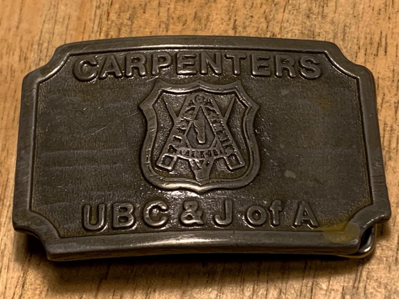 Vintage Hit Line United Brotherhood of Carpenters and Joiners of America Buckle Vintage Hit Line United Brotherhood of Carpenters and Joiners of America Buckle