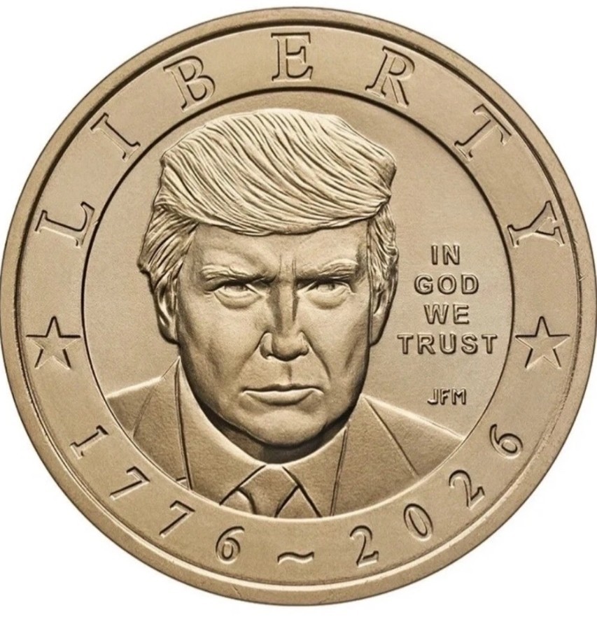 PACK OF 5: 2026 P President Trump Semiquincentennial $1 Coin PACK OF 5: 2026 P President Trump Semiquincentennial $1 Coin