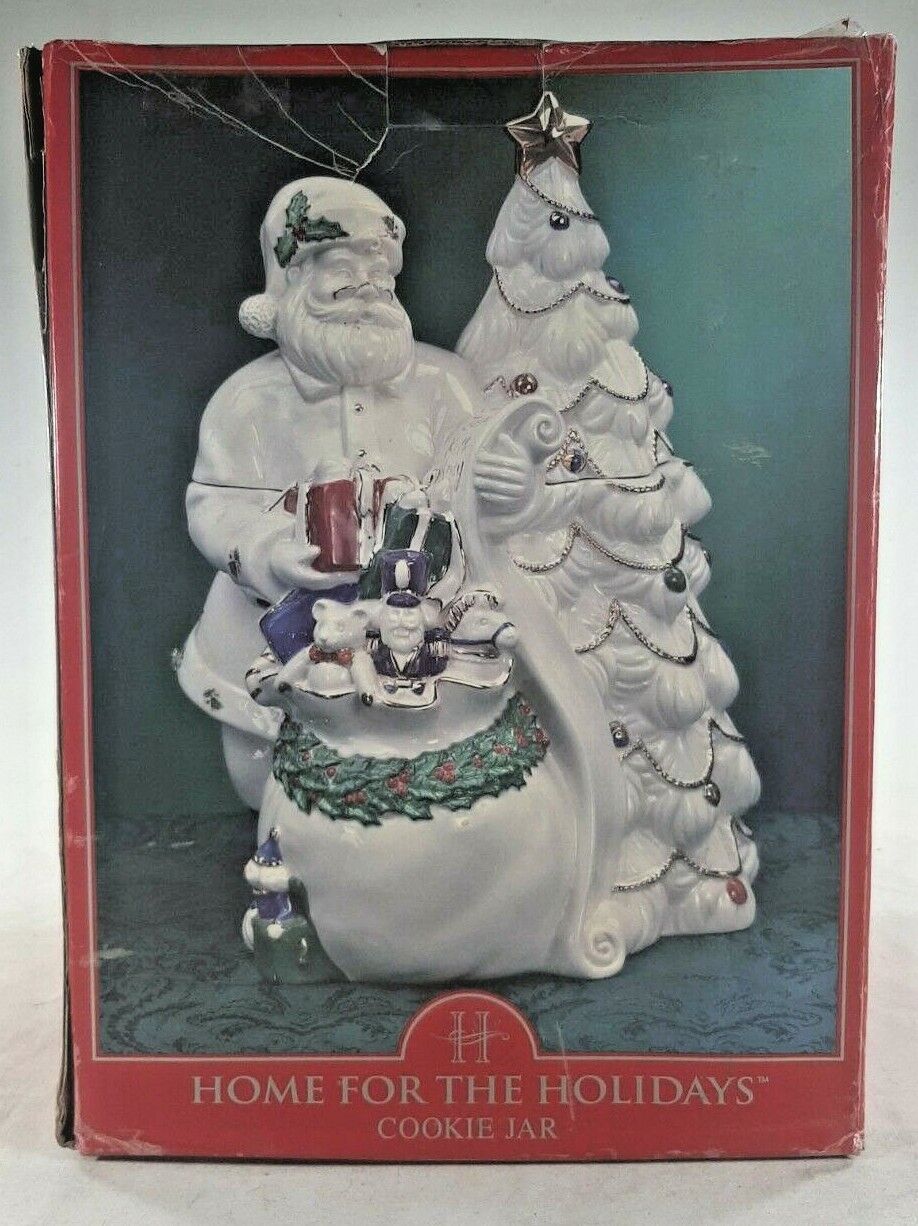 Santa Cookie Jar Home For The Holidays