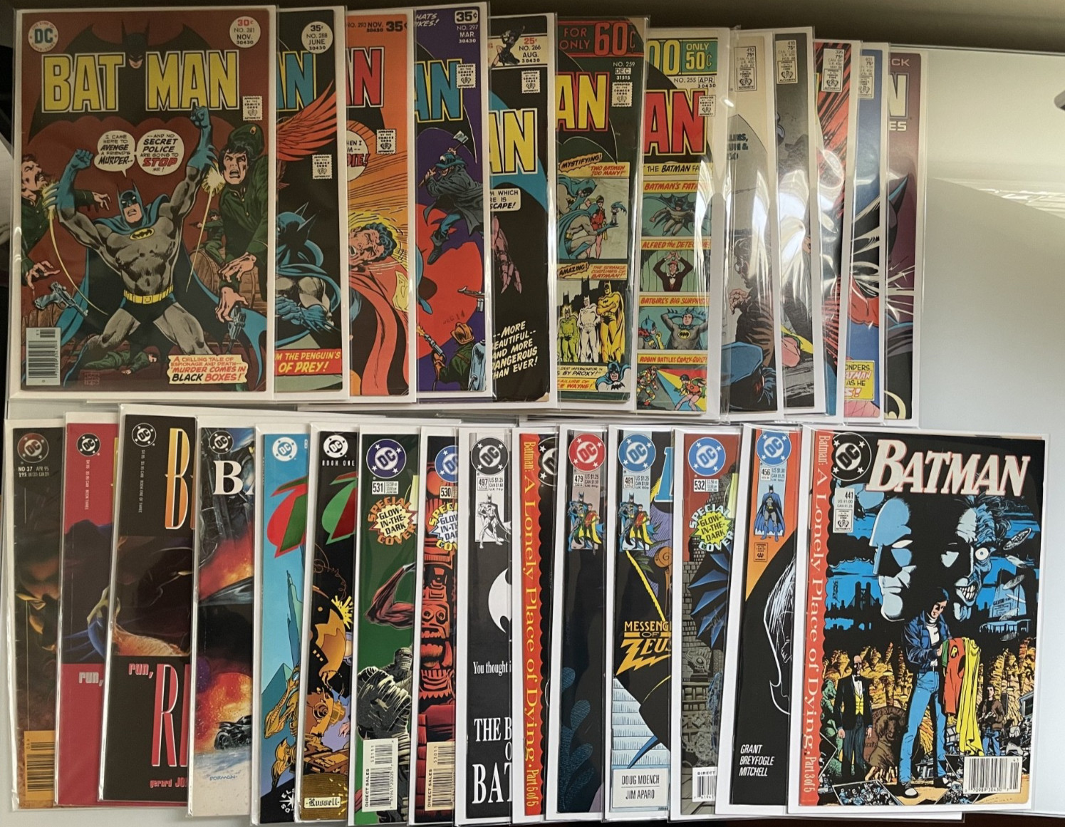 Lot of 27 Batman DC Comic Books Bronze Age and other with keys Lot of 27 Batman DC Comic Books Bronze Age and other with keys