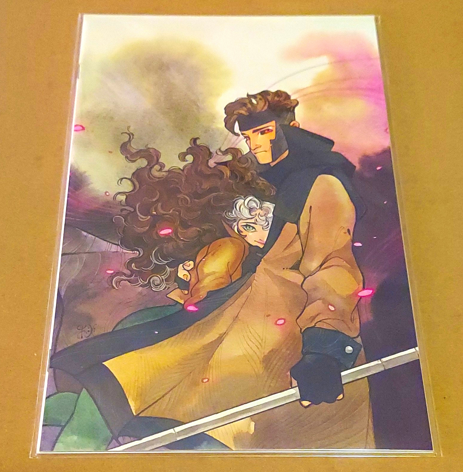 Gambit #1 New Series Virgin Variant Cover by Peach Momoko with Rogue VERY RARE Gambit #1 New Series Virgin Variant Cover by Peach Momoko with Rogue VERY RARE