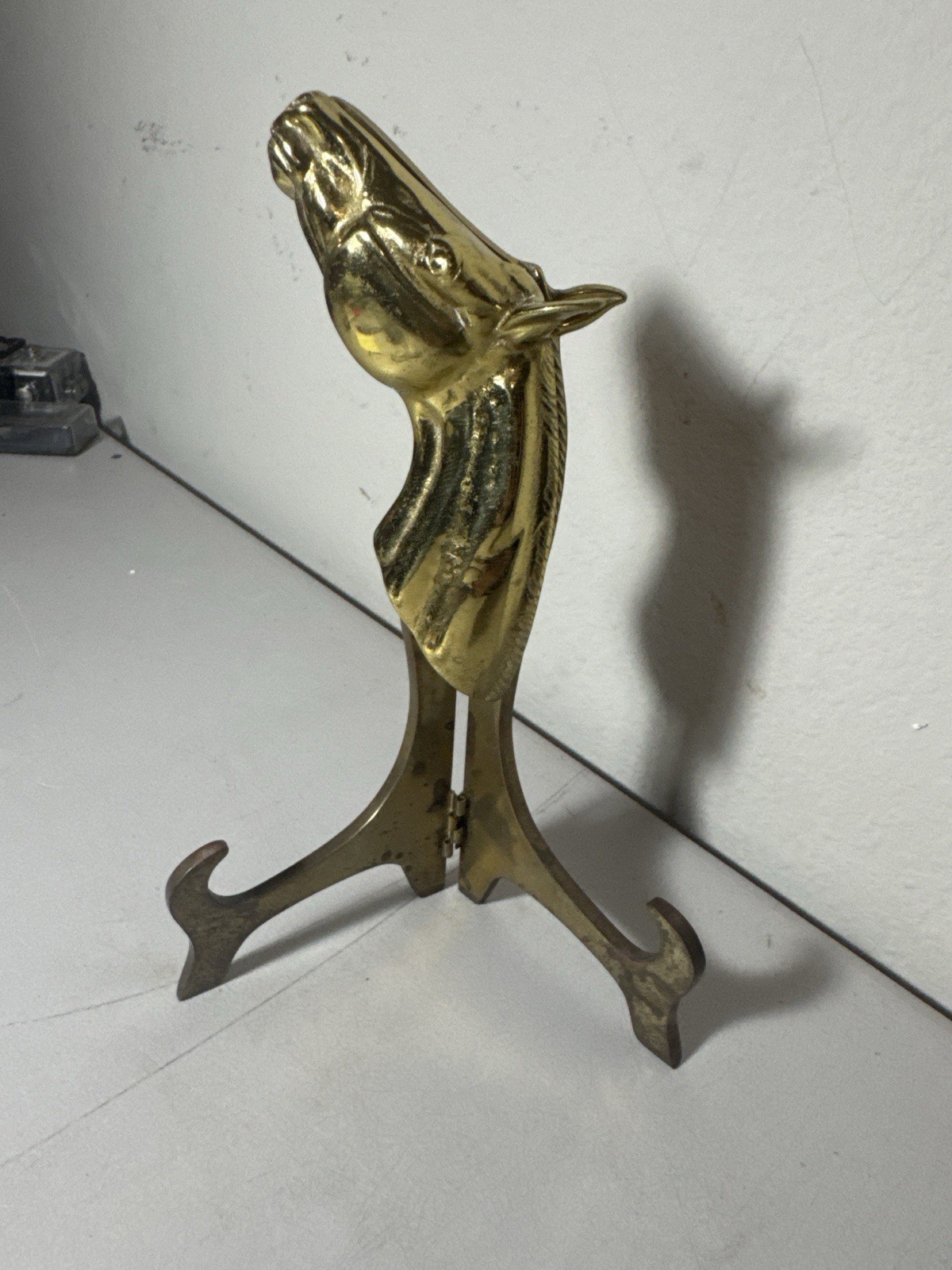 Vintage PM Craft 1967 Brass Horse Head Sculpture Figurine Paperweight Bookend Vintage PM Craft 1967 Brass Horse Head Sculpture Figurine Paperweight Bookend