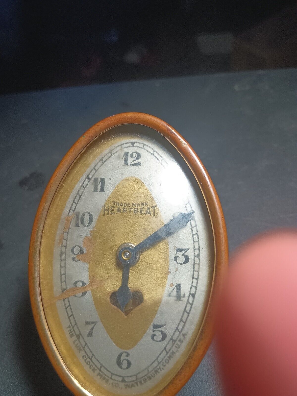 Vintage LUX Metal/Brass Mariner/Sailboat desk clock Replace