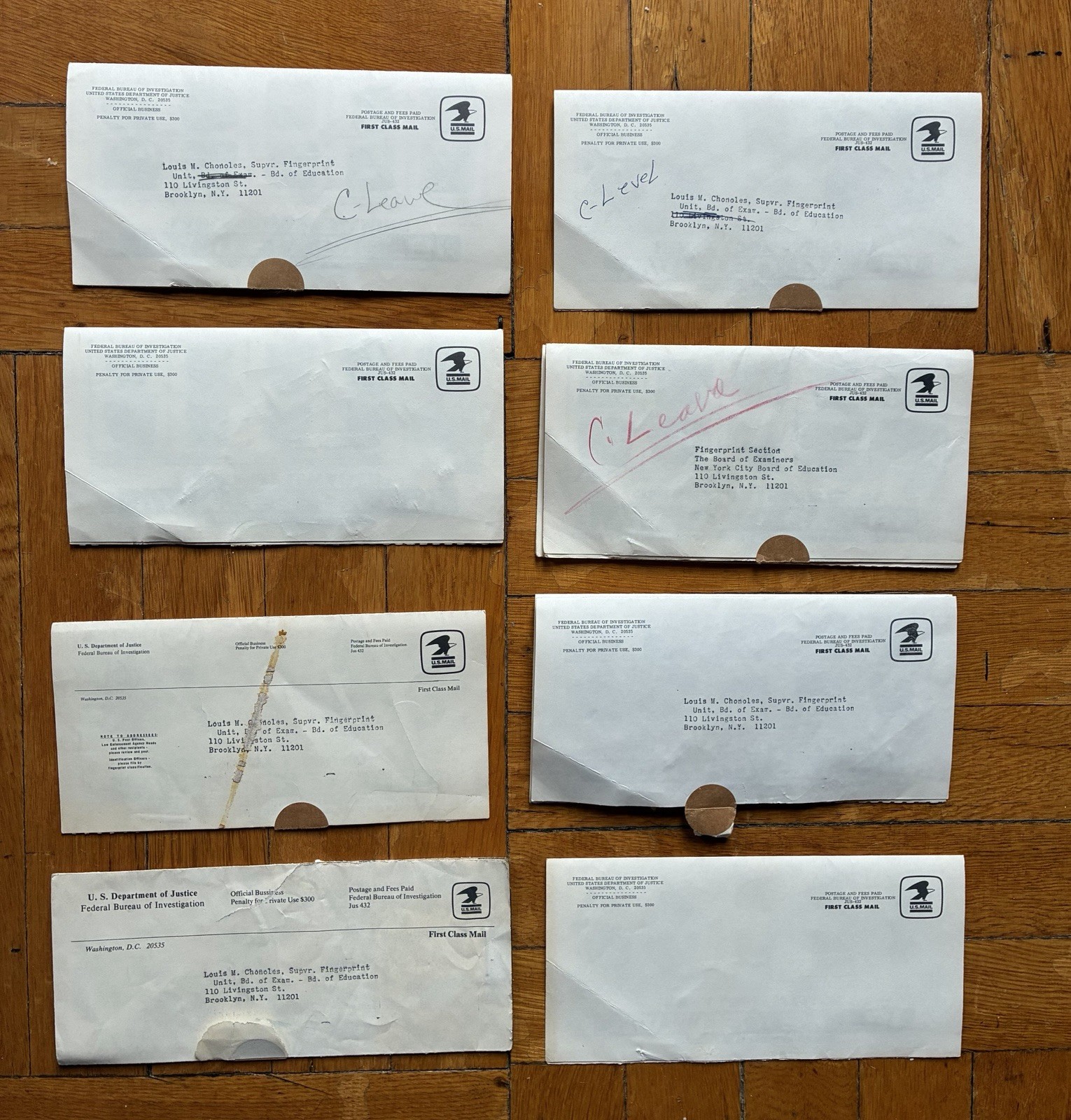 Lot Of FBI Wanted Posters Original 1970s Mailing Envelopes Mailers Lot Of FBI Wanted Posters Original 1970s Mailing Envelopes Mailers